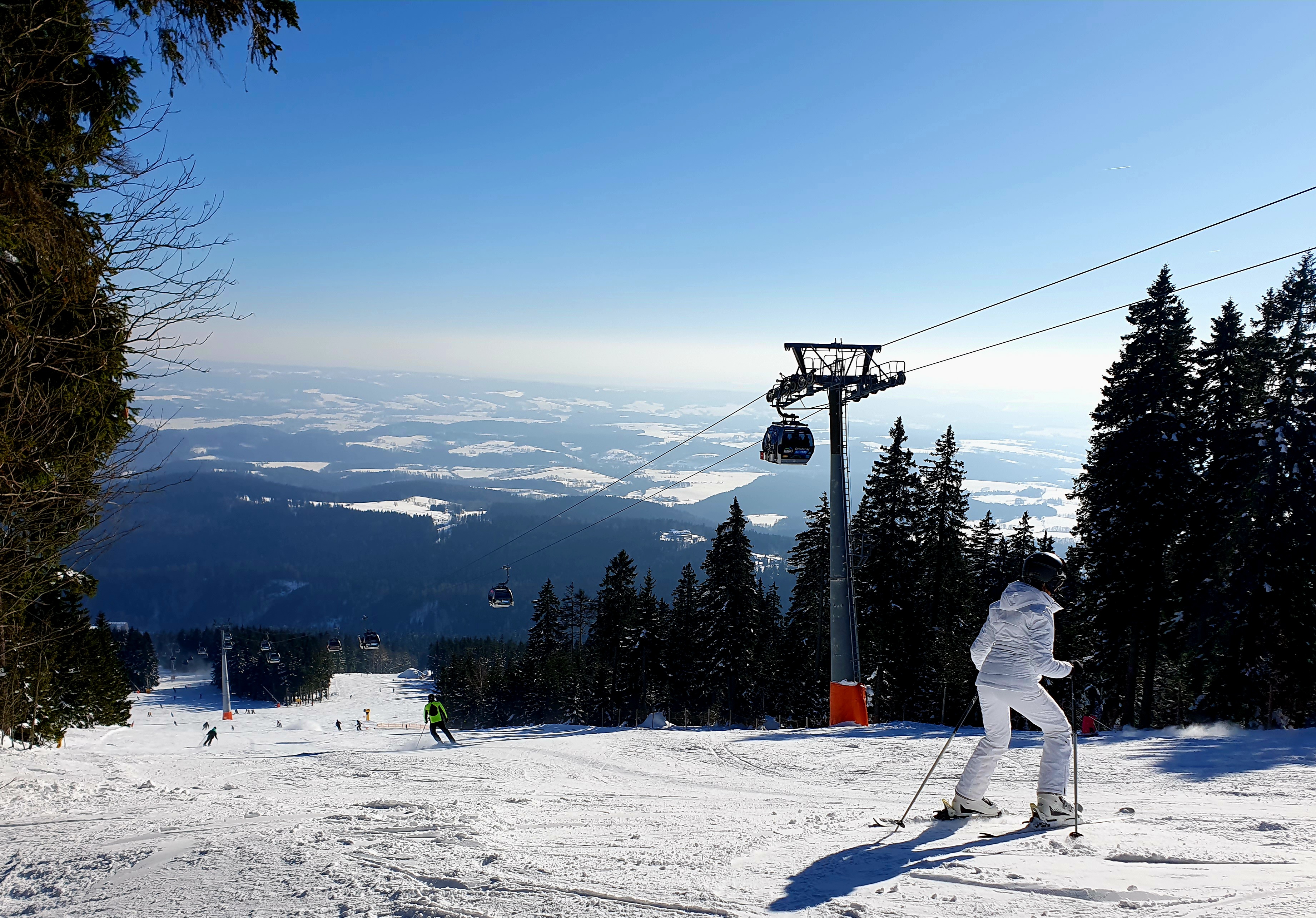 ski area, snowboard, ski lift, godnoa, skiing, 